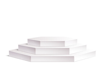 Platform or empty pedestal. Podium for product. Vector