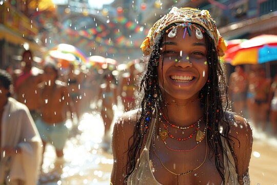 Juneteenth celebrations in the United States with parades, music performances