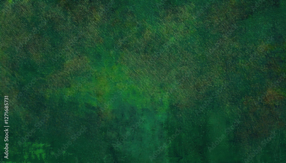 Poster deep emerald green textured abstract background with subtle brushstroke pattern, ideal for graphic design