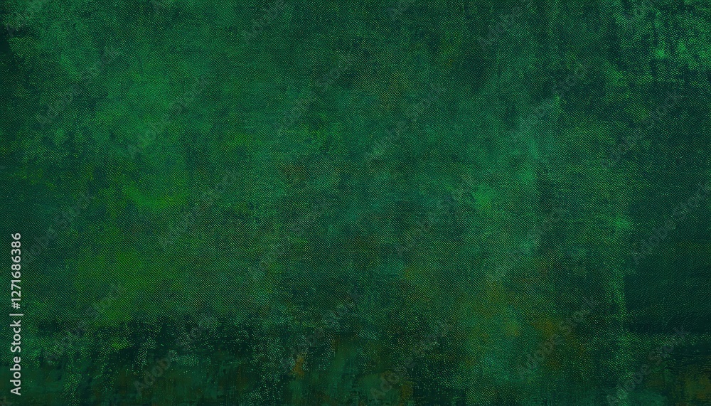 Poster deep emerald green textured abstract background with subtle brushstroke pattern, ideal for graphic design