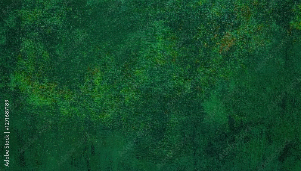 Poster deep emerald green textured abstract background with subtle brushstroke pattern, ideal for graphic design