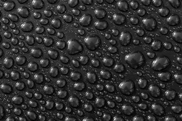 a water drops on a black background