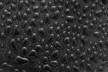 a water drops on a black background
