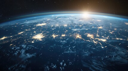 interactive software depicting a digital twin of Earth, being used to predict and adapt to climate related events