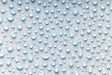 water drops on a white background