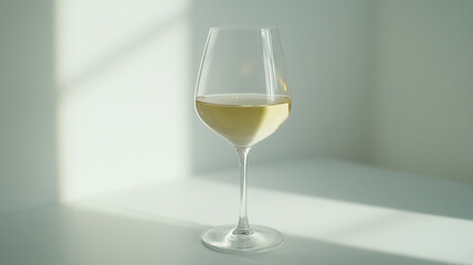 Fototapeta premium A glass of white wine.
