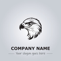 Head of Eagle logo company design vector illustration
