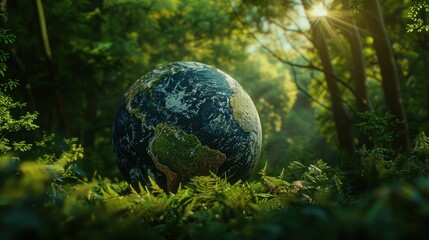 interactive software depicting a digital twin of Earth, being used to predict and adapt to climate related events