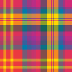 Seamless pattern with magical multicolor colors for plaid, fabric, textile, clothes, tablecloth and other things. Vector image.