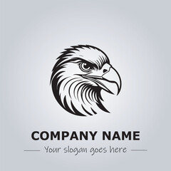 Head of Eagle logo company design vector illustration
