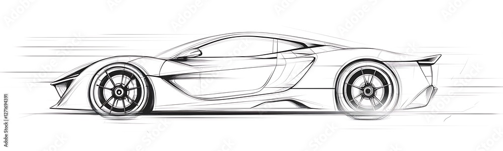 Poster black and white abstract line art concept image, showcasing creative design elements and artistic ex