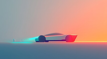 Sleek Futuristic Eco-Friendly Vehicle Design with AI Technology