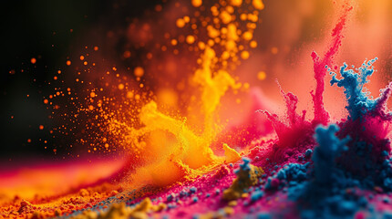 Fototapeta premium Colorful splash background