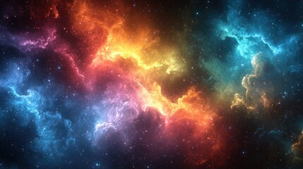 Fototapeta premium Colorful nebulae in deep space