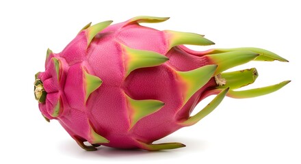 Fresh Dragon Fruit Isolated on White Background Perfect for Healthy Eating