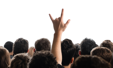 PNG Crowd people person hand back.