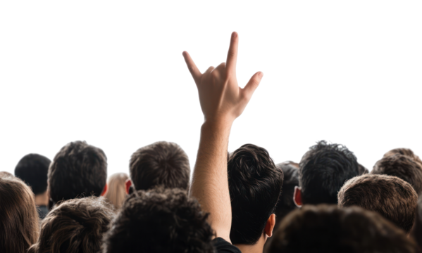 PNG Crowd people person hand back.