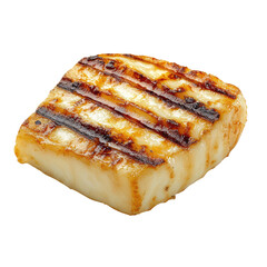 Golden Crispy Halloumi Cheese Slice Grilled to Perfection, Ideal for Mediterranean Dishes and Gourmet Platters