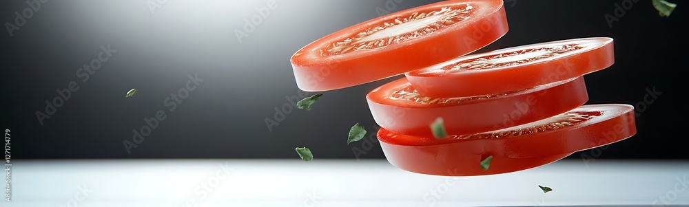 Leinwandbilder A futuristic floating object on an isolated white background, perfect for modern design and digital projects.