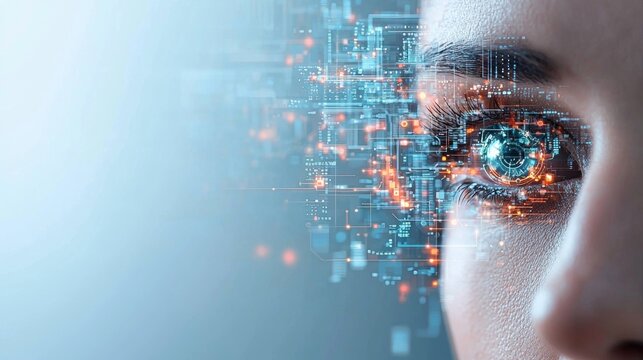 Innovative eye tracking technology revolutionizing healthcare global impact digital art futuristic environment close-up viewpoint technology integration