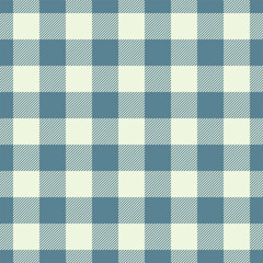 Isolation pattern fabric tartan, long seamless texture plaid. Industry textile check background vector in cyan and light colors.