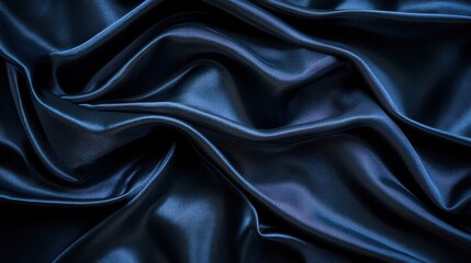 Fototapeta premium Textured Blue Fabric Background for Elegant Flat Lay Design Projects