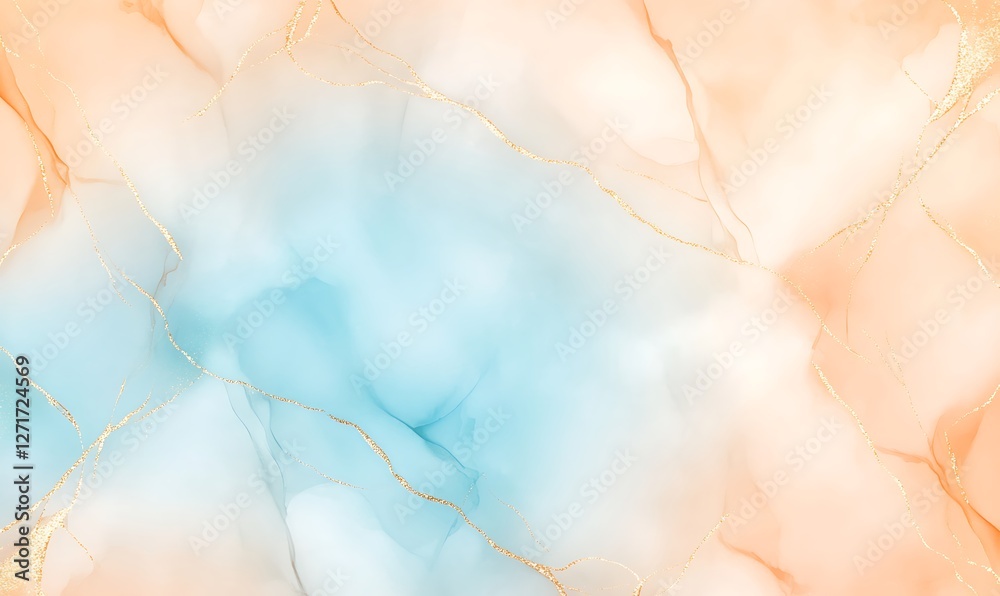 Poster ethereal watercolor background with shimmering effects, perfect for artistic projects and digital de