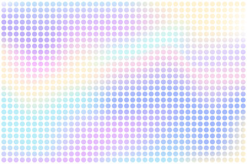 Fototapeta premium Gradient holographic texture with dots. Pixel holographic dots background. Pastel background with specks and spots. Abstract pattern