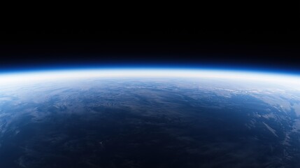 A stunning view of Earth from space, showcasing the curvature of the planet against a dark backdrop.