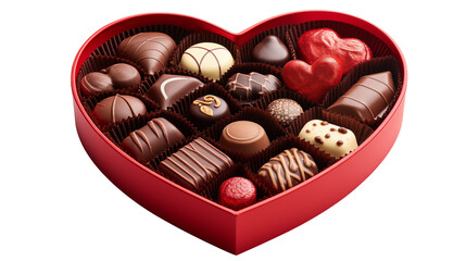Delicious Chocolate Assortment in Heart Shaped Box for Valentines Day