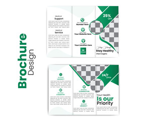business brochure trifold or bifold and professional medical flyer