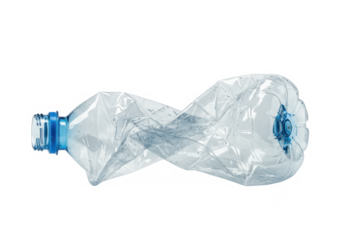 A Plastic bottle waste transparent background