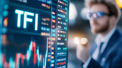 Digital Financial Screen with TFI (Towarzystwo Funduszy Inwestycyjnych), Investment Trends, Market Growth, and Diversified Asset Strategies, Trading Opportunities, and Capital Management Insights.