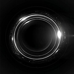 glow effect on black background