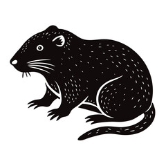 pocket gopher vector illustration