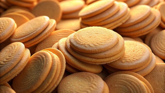 Crispy Round Galletas Dough Discs, Ready for Baking