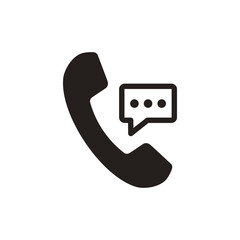 Phone icon, Telephone call symbol, Contact sign, Cell phone isolated on transparent background, icon for app or web site, Phone PNG