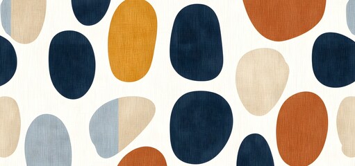 Colorful Abstract Shapes on Light Background for Modern Design