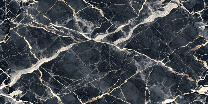 1x2 SeamlessTexture Background, Black marble with white and gold veins.