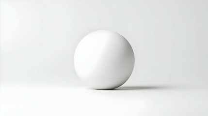 White Sphere on White Background