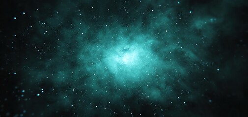 Fototapeta premium A mesmerizing cosmic scene filled with luminous nebulas and sparkling stars.