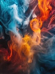 Fototapeta premium Colored Smoke Close Up