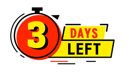 Number days left countdown design template with orange color theme.  for company business project. Conto alla rovescia sinistra giorni banner. contare la vendita a tempo. Nove, otto, sette, sei,