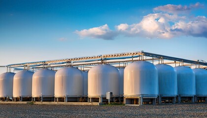 Obraz premium hydrogen fuels tanks