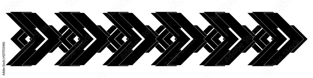 Poster black isolate vector arrows on white background.