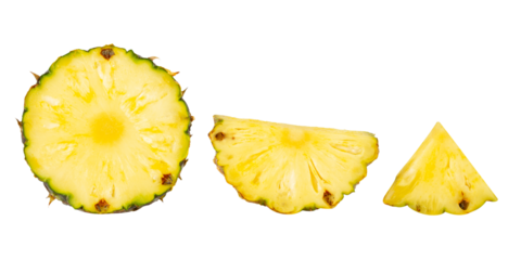 Falling Pineapple cutout, full depth of field.