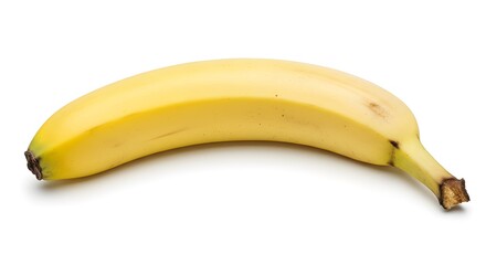 Fresh Yellow Banana Isolated on White Background Ready for Eating