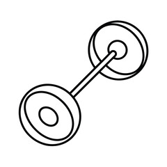 key on white background