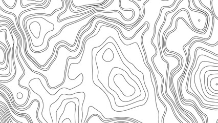 Abstract wavy background. topographic contour background. Abstract Topographic Pattern in Black and White. Abstract topographic contours map background.