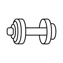 dumbbell isolated on white background